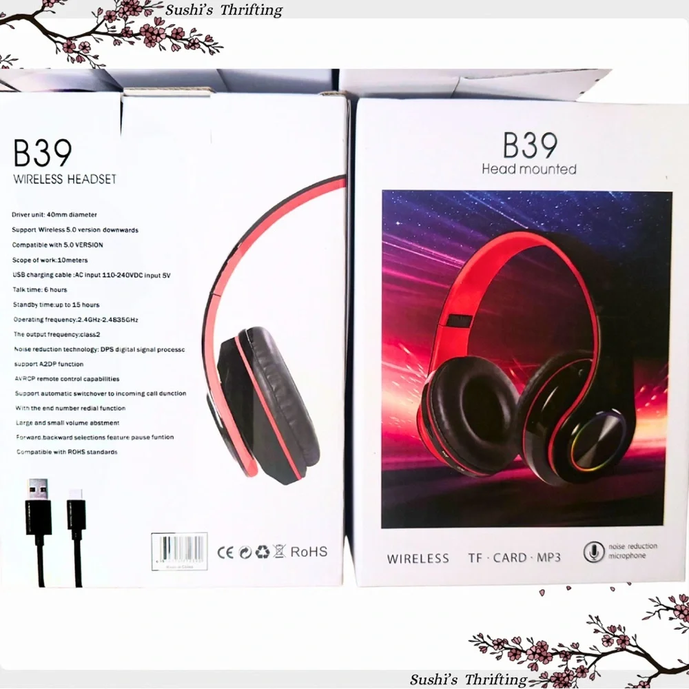 🍣B39 Wireless Headset🍣 - Picture 3 of 7